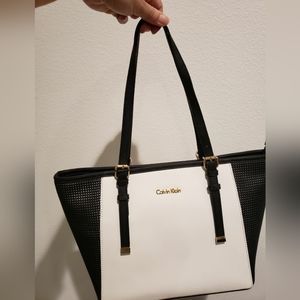 Calvin Klein Black & White Handbag